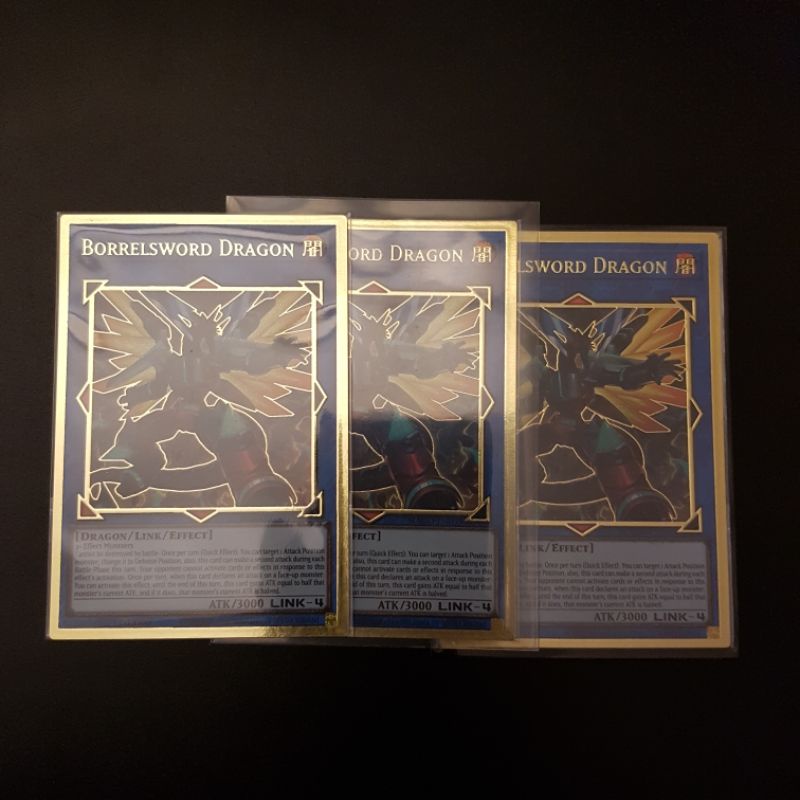 Lá bài Borrelsword Dragon  - MAGO-EN039 - Premium Gold Rare 1st Edition
