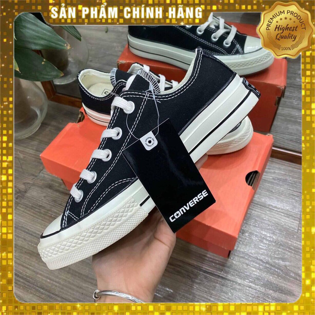 [Free ship + ảnh thật ] Giày Thể Thao Sneaker Cv đen Cổ thấp 1.1