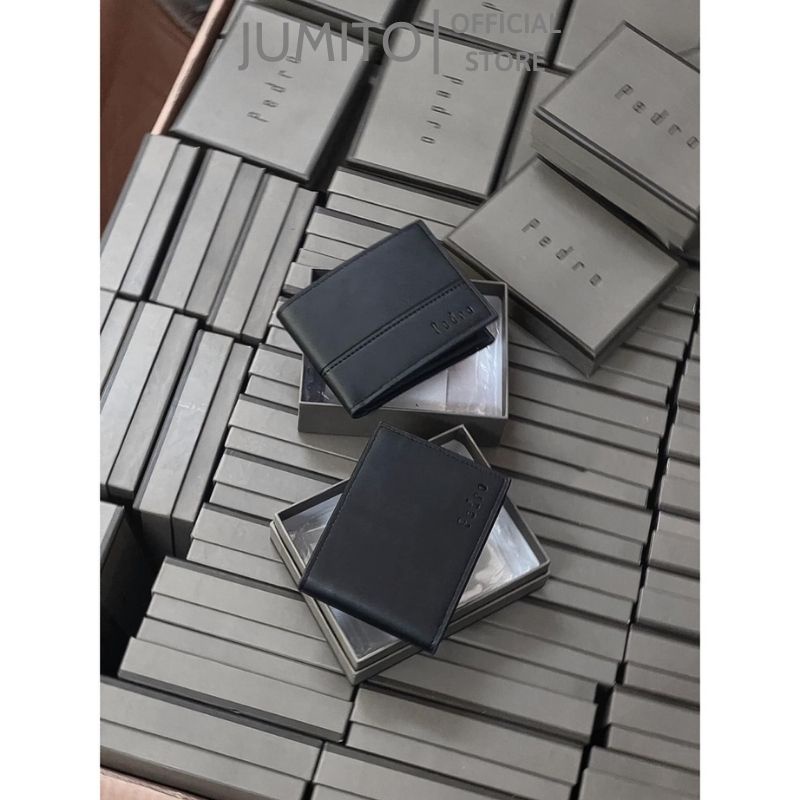 Ví da nam Pre.do cao cấp cầm tay da mềm sang trọng dáng đứng ngang đẹp fullbox JUMITO T1.029.TRON