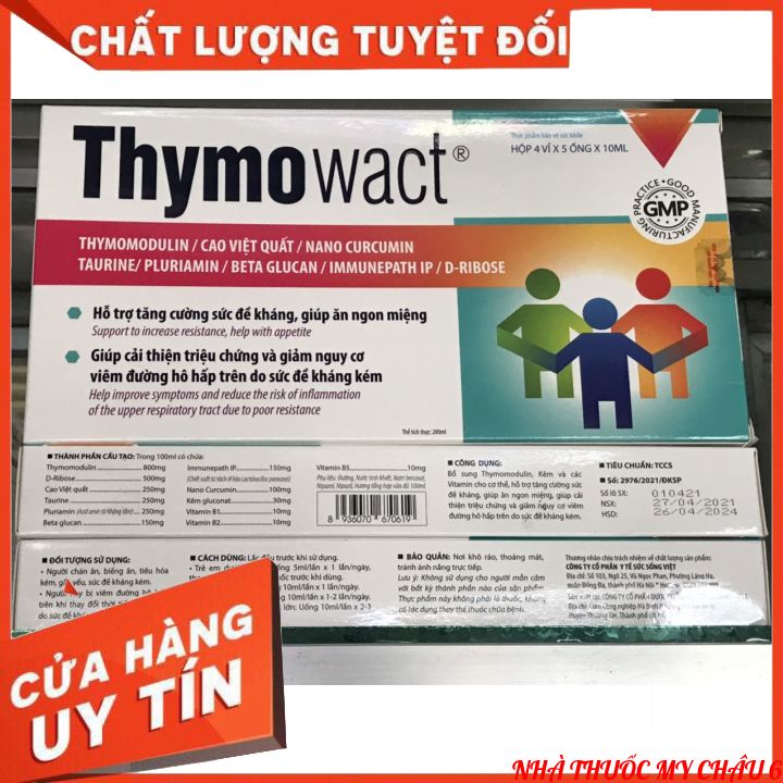 Siro tăng cường đề kháng Thymowact - Thymomodulin, betaglucan, kẽm
