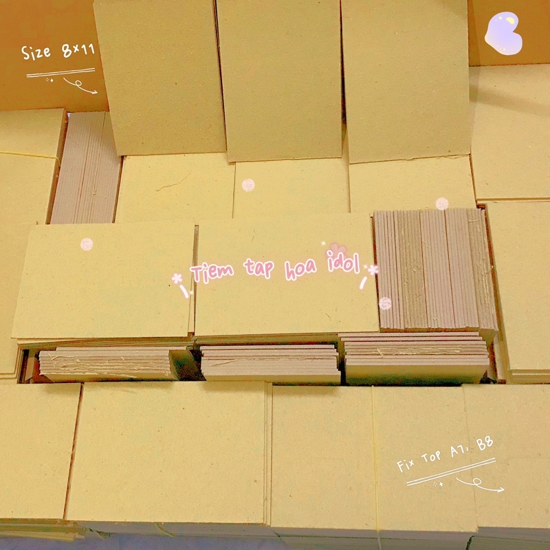 Bìa lạnh gói card, bìa cứng 3 lớp