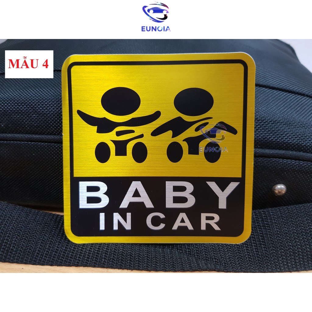 Miếng dán phản quang xe Ô tô Baby In Car