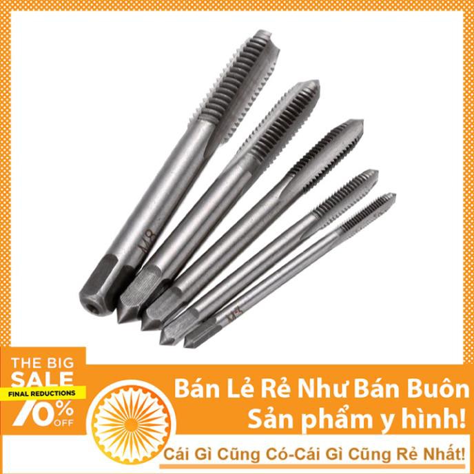 Combo Bộ 5 Mũi Khoan Taro Ren M3 - M4 - M5 - M6 - M8