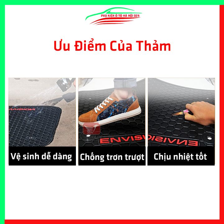 Thảm lót sàn cao su cho xe Toyota Rush 3 Hàng Ghế 2021-2022 hàng chuẩn theo xe chịu lực tốt