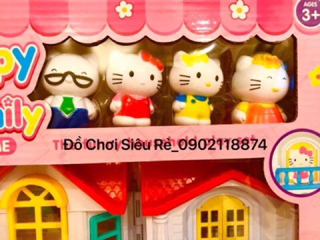 Ngôi Nhà Búp Bê Của 4 Chú Mèo Hello Kitty.