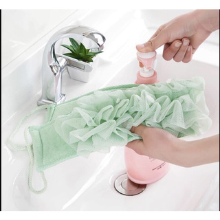 Dây tắm + mũ bông chụp tóc