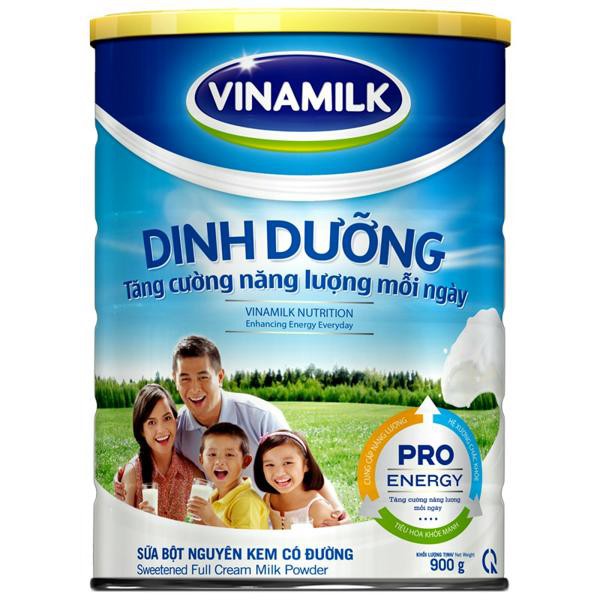 SỮA BỘT NGUYÊN KEM CÓ ĐƯỜNG VINAMILK DINH DƯỠNG 900G (HỘP THIẾC)