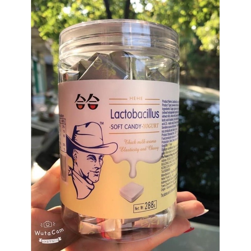 Lọ 288g Kẹo Sữa Chua Ông Cao Bồi