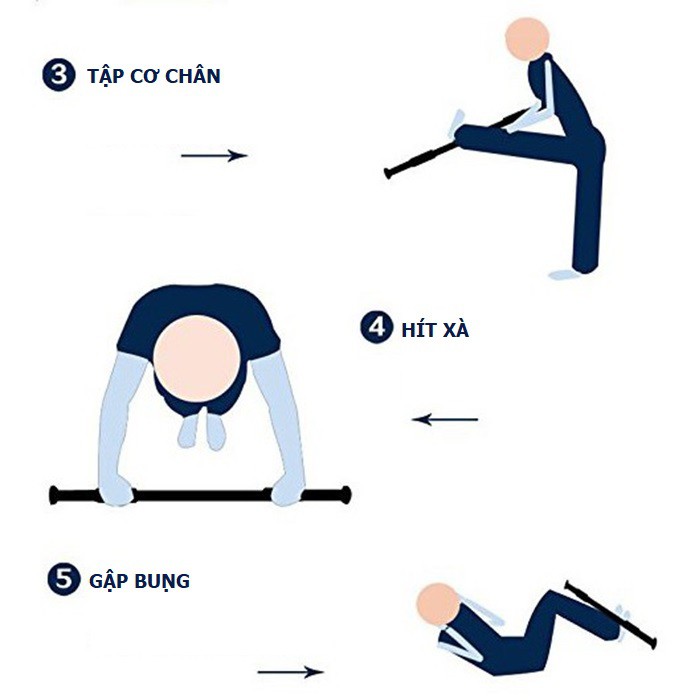 Xà đơn treo tường gắn cửa đa năng độ dài tùy chỉnh