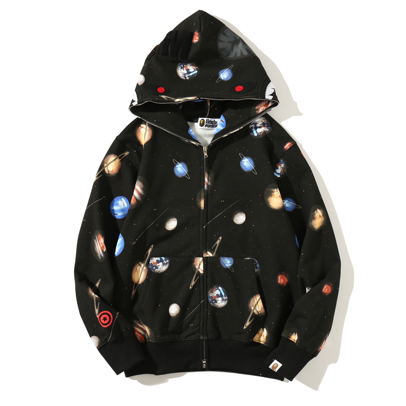 Bape Áo Khoác Hoodie In Hình Hành Tinh Galaxy Size M-3Xl Thời Trang Cho Nam Và Nữ