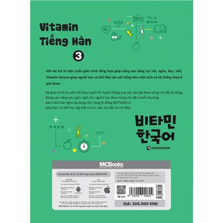 Sách - Vitamin Tiếng Hàn Tập 3