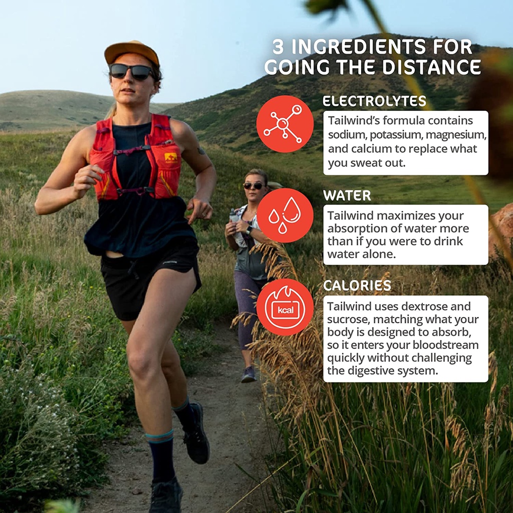 Bột Dinh Dưỡng Thể Thao Tailwind Endurance Fuel Cola Caffeinated gói 810g