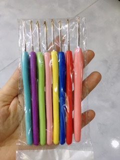 Bộ kim móc cán dẻo 8 cây