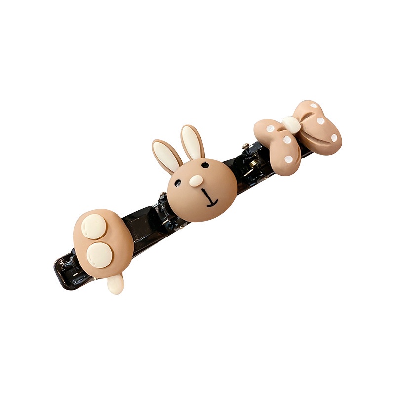 Kẹp Tóc Hình Gấu Cà Phê HGVN Dễ Thương Phong Cách Hàn Xẻng Cho Bé Gái #53