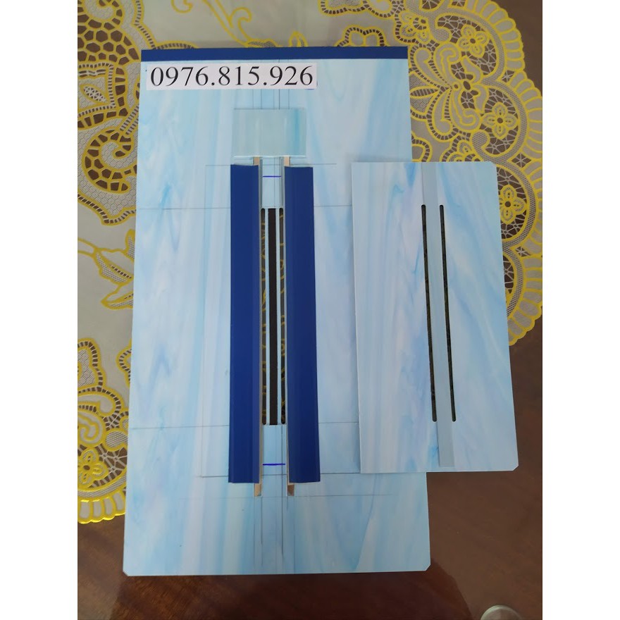 Rập định hình túi áo vest 2 viền 6mm thép,