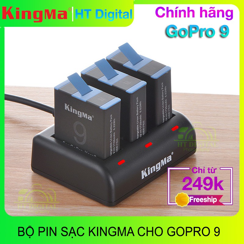 Pin Gopro 9 10 KingMa - Pin Máy Quay Hành Trình GoPro Hero 9 (Hàng chính hãng)