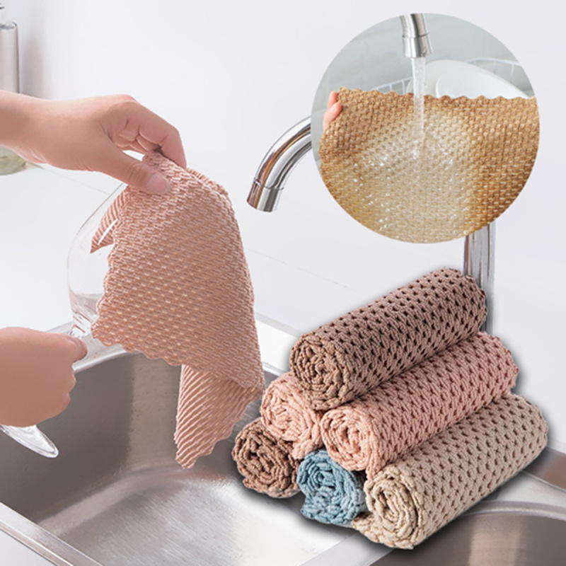 Khăn Vi Sợi Siêu Thấm Hút Vệ Sinh Đa Năng Cho Nhà Bếp