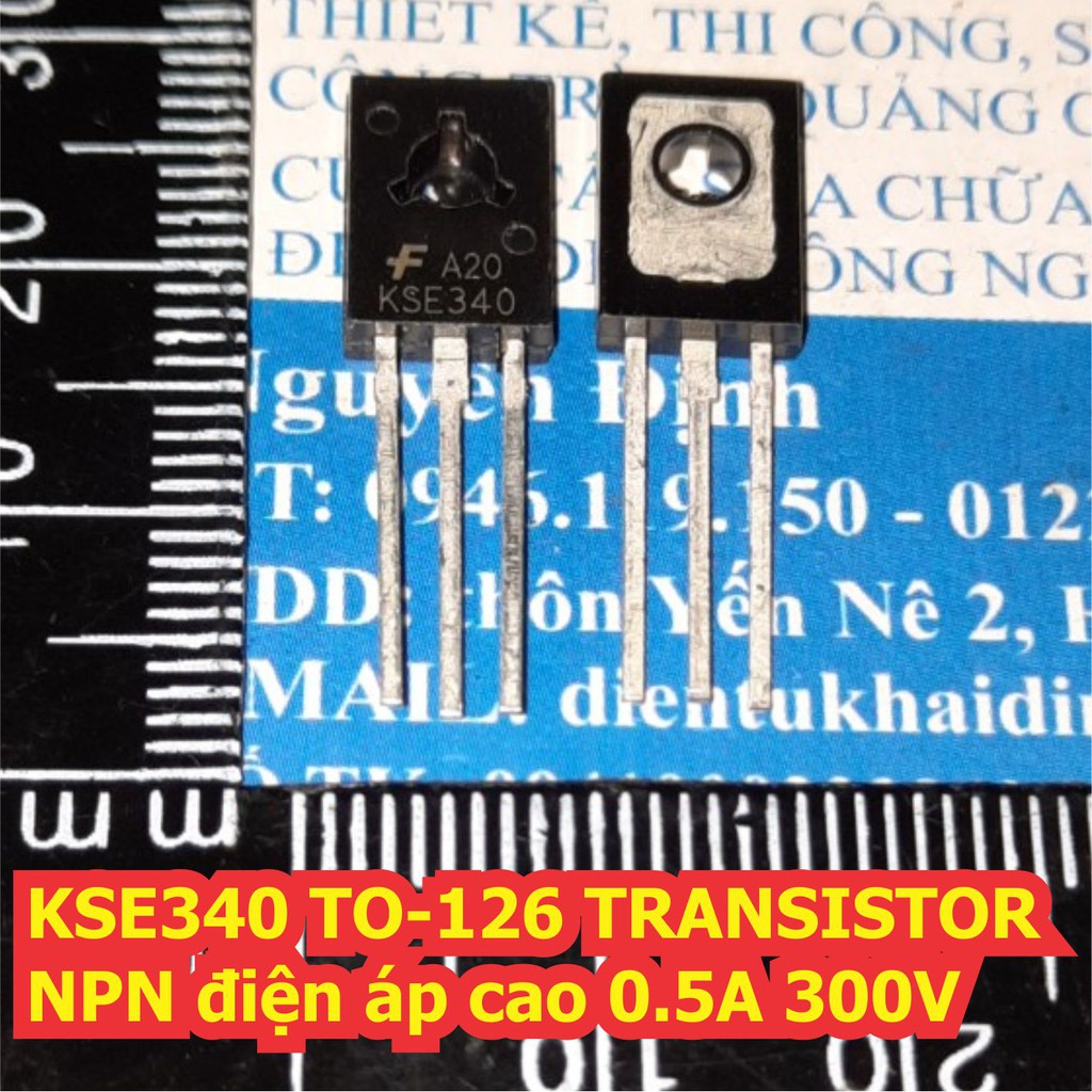 5 con KSE340 E340 TO-126 TRANSISTOR NPN điện áp cao 0.5A 300V kde7303