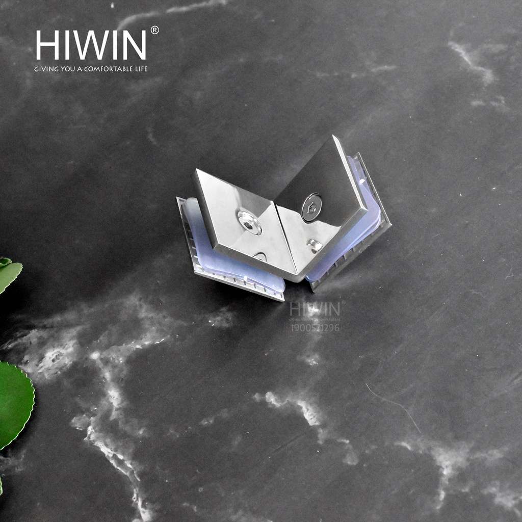 Kẹp định vị phòng tắm kính 90 độ kính kính mặt gương inox 304 Hiwin FC-2083