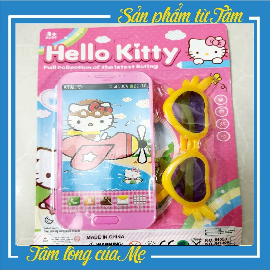 Đồ Chơi Điện Thoại Phát Nhạc Kitty Kèm Kính