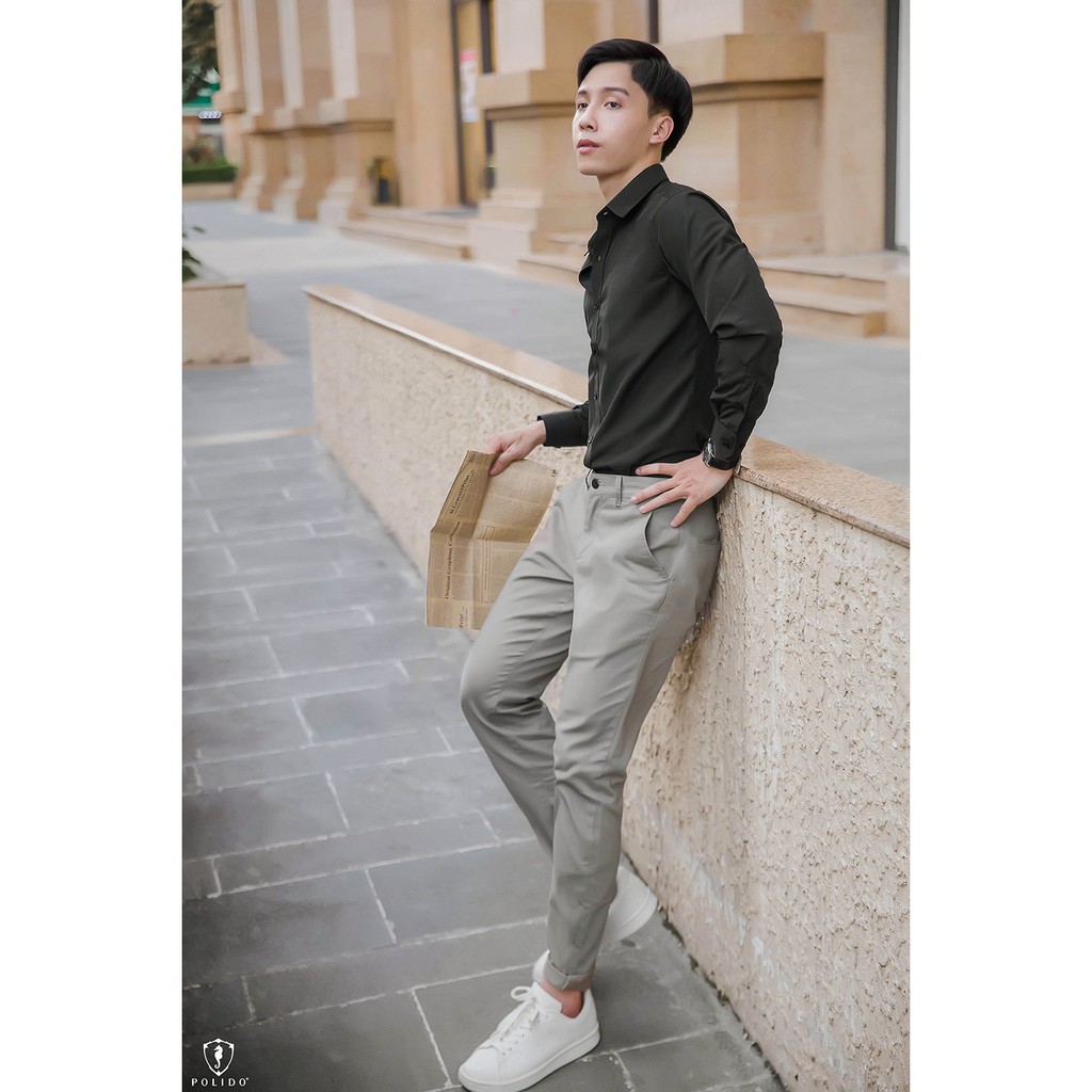 Quần Kaki nam ⚡ CAO CẤP ⚡ Quần thô co giãn 4 chiều, dáng Âu công sở