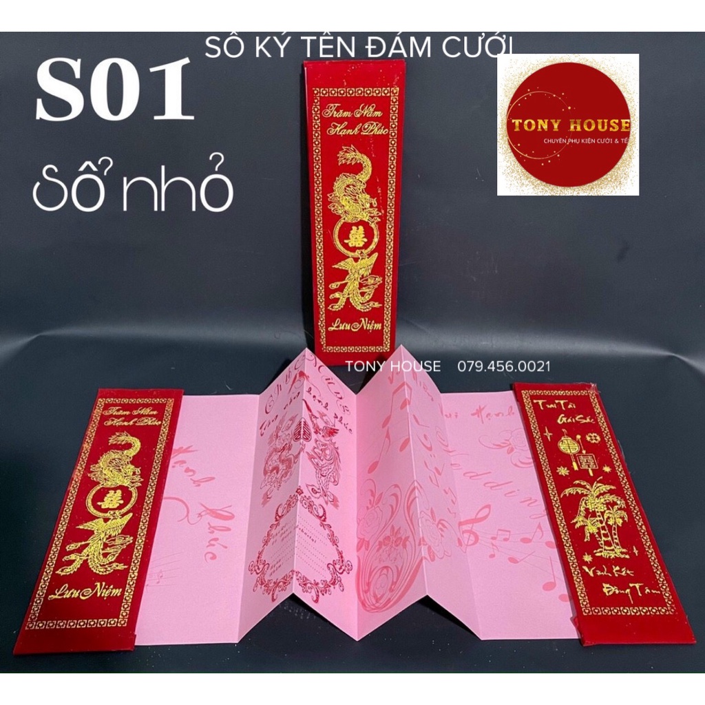 SỔ KÝ TÊN ĐÁM CƯỚI TRUYỀN THỐNG - TONYHOUSE