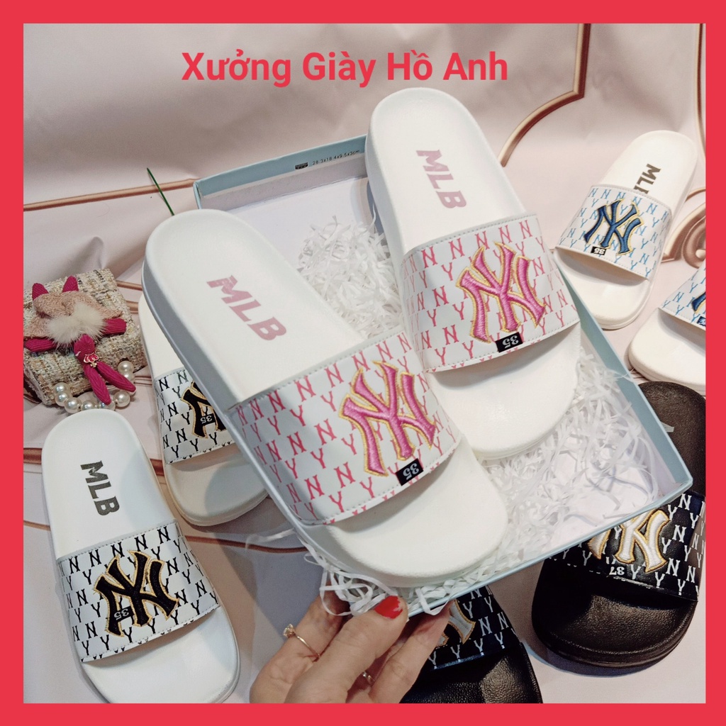 Dép Bánh Mì Quai Ngang Nam Nữ Thêu Nổi Cực Xinh Đế Siêu Nhẹ Êm Chân