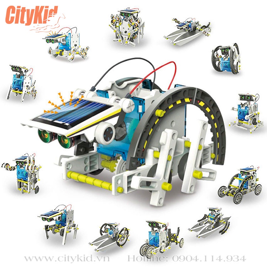 Robot năng lượng mặt trời 13 in 1 Solar Robot
