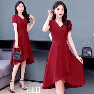 🍒Đầm voan chiffon (Free/big size XL, 2XL)
