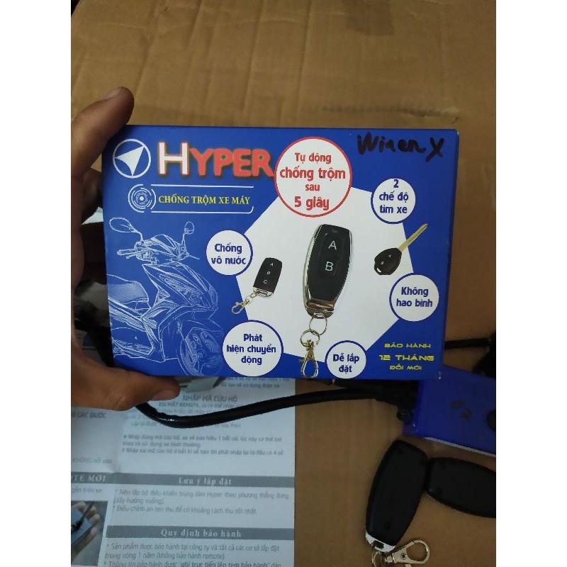 Chống trộm Hyper 2 nút 2020 chính hãng
