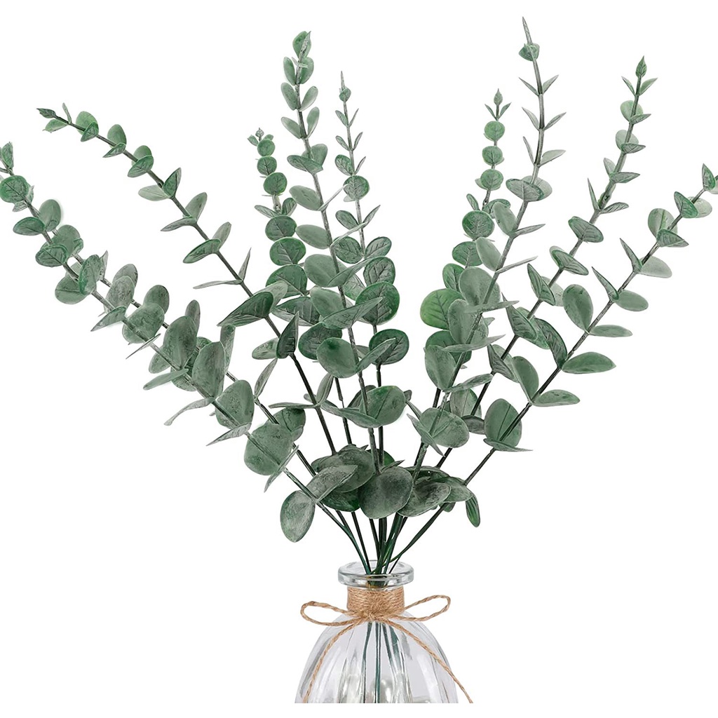 1 Nhánh Lá Cây Nhân Tạo Màu Xanh Lá Cây Phong Cách Bắc Âu Trang Trí Nhà Cửa / Tiệc Cưới