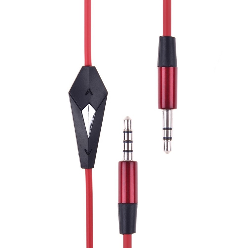 Dây Cáp Mở Rộng Nối Tai Nghe Đầu 3.5mm Thông Dụng Màu Đỏ Đen