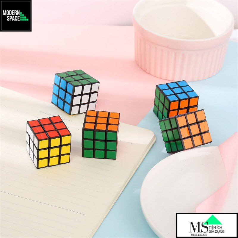 Rubik 3x3 Khối Lập Phương, Tặng Kèm Rubik 3x3 Mini Rubic Ma Thuật 3 Tầng