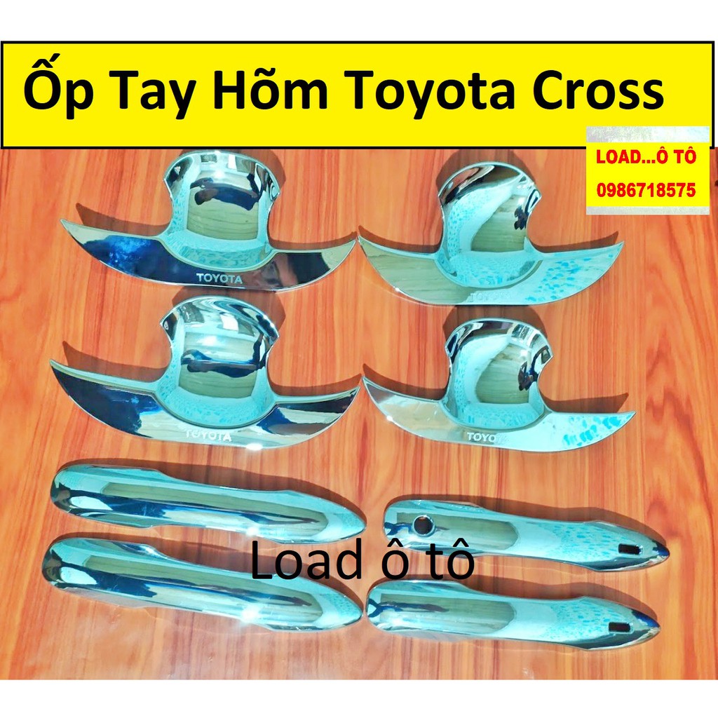 Ốp Tay Nắm, Hõm Cửa Xe Toyota Cross 2022-2020 Mạ Crom Sáng Bóng Cao Cấp, Sang Trọng