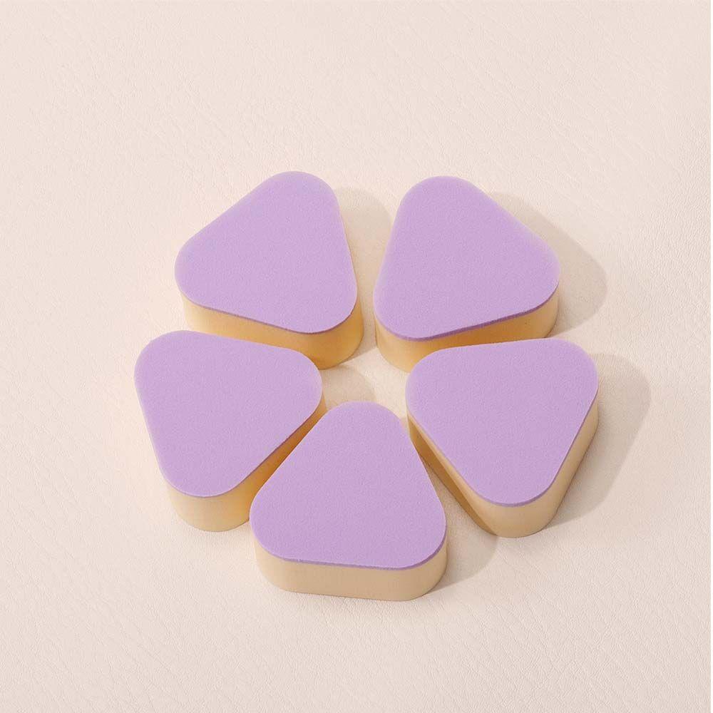 Mút Trang Điểm Hình Tam Giác Màu Tím Sử Dụng Được Cả Khi Ướt Và Khô