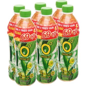 Nước Trà Xanh Không Độ 500ml lốc 6 chai