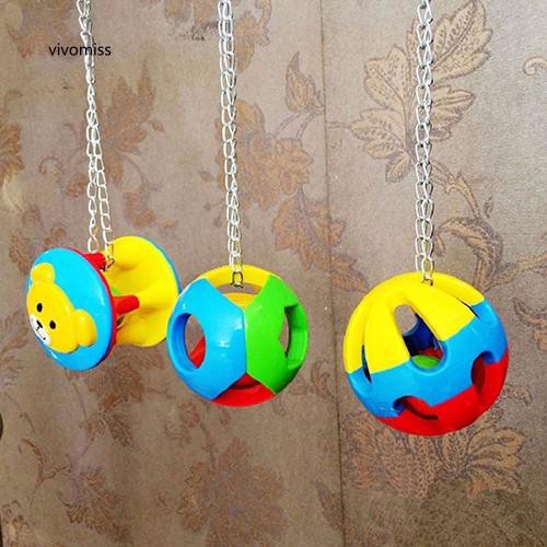 Bóng đồ chơi nhiều màu sắc siêu thú vị dành cho chim vẹt cảnh