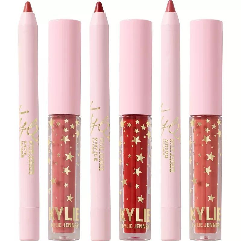 Kylie - Set son 6 cây phiên bản giới hạn Kylie Mini Matte Liquid Lipstick &amp; Lip Liner Trio