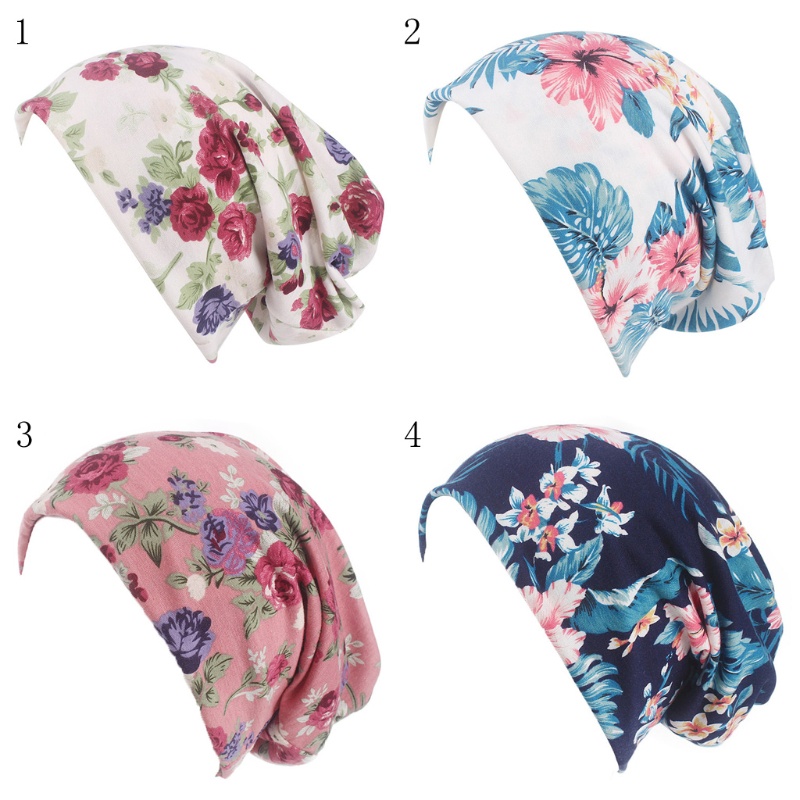 Khăn Trùm Đầu Co Giãn In Họa Tiết Phong Cách Ấn Độ Cho Phụ Nữ Hồi Giáo YOUYO