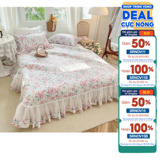Xả toàn bộ sét 3 món ga gối cottong bèocó đủ size shop chieu cao su