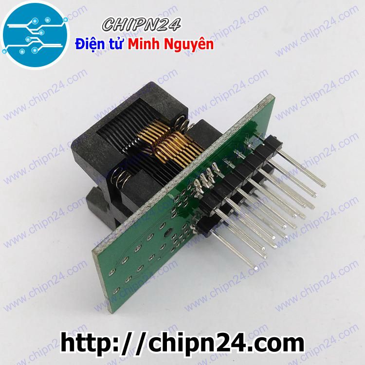 [1 CÁI] (DT3) Đế nạp IC dán SSOP14 - 0.65mm (Đế Chuyển IC Chân Dán qua Chân Cắm, Socket Adapter Converter IC)