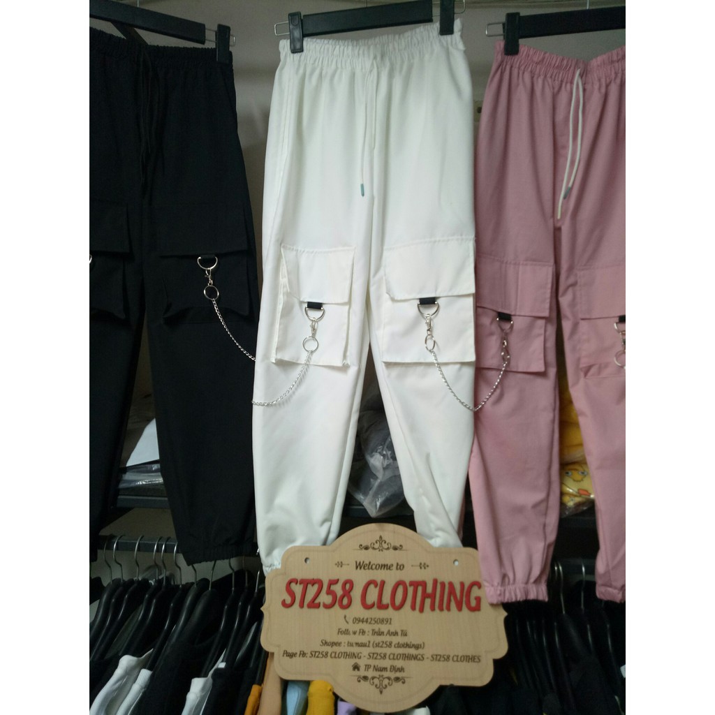 Quần 4 túi hộp dây xích  Size S - 2XL
