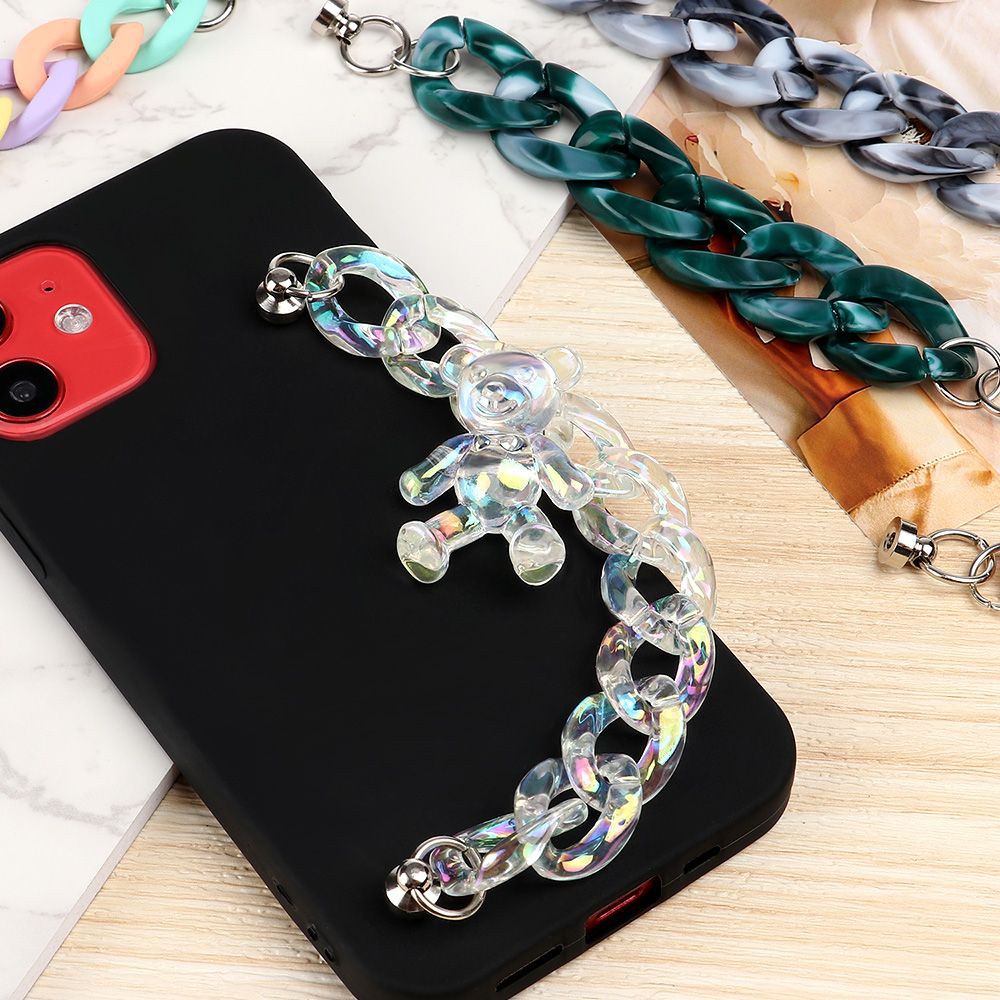 Dây giữ điện thoại, Dây Xích nhựa Hologram/ Strap case - Chain phone case/ Keyring, Không kèm Case