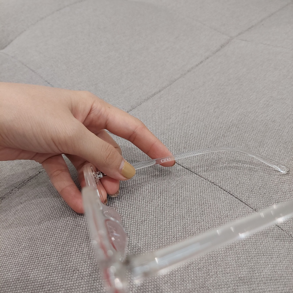 Kính Thời Trang Mắt Tròn Gọng Trong Suốt Cidu Mk31