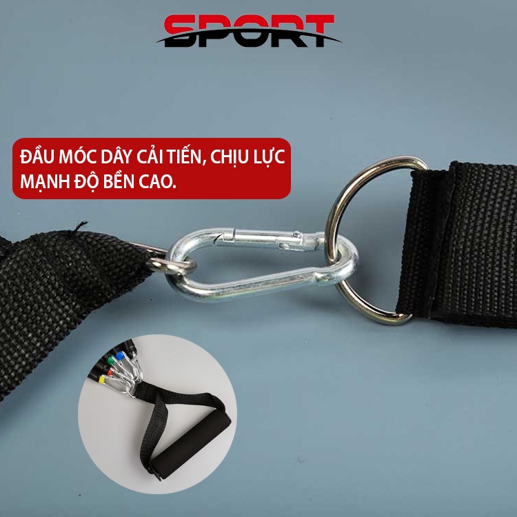 Dây Ngũ Sắc Tập Gym Đàn Hồi Full Body Hiệu Qủa Mới Nhất