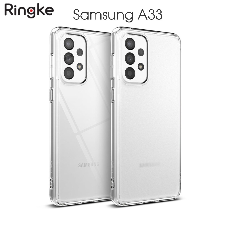 Ốp lưng Samsung Galaxy A33/A53/A73 Ringke Fusion mặt lưng cứng viền TPU dẻo