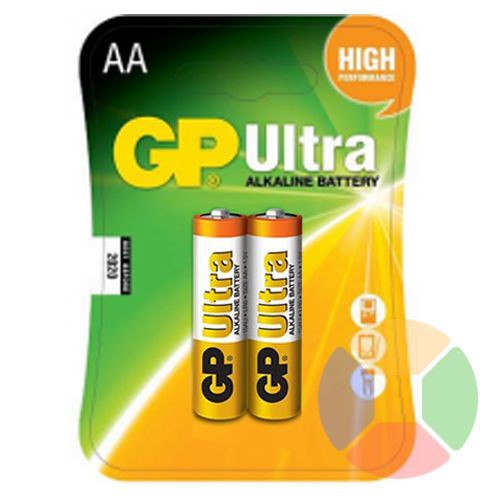 1 vỉ 2 Viên Pin Chuột GP Ultra Alkaline AA 15AU-012