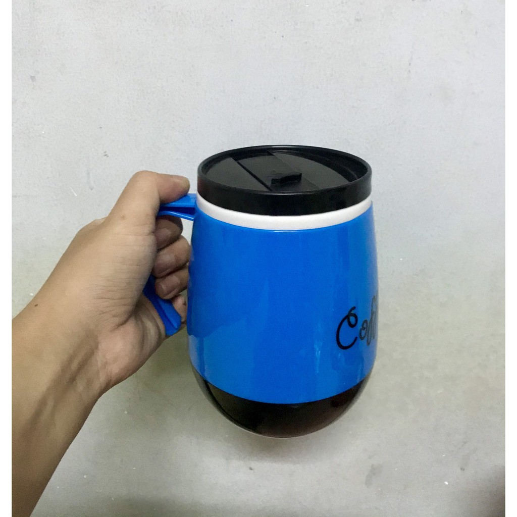 Ca Nhựa Giữ Nhiệt Bầu Cà Phê Nắp Đậy Trung Việt ( 500ml) ca giữ nhiệt nóng lạnh hàng Việt Nam chất lượng cao