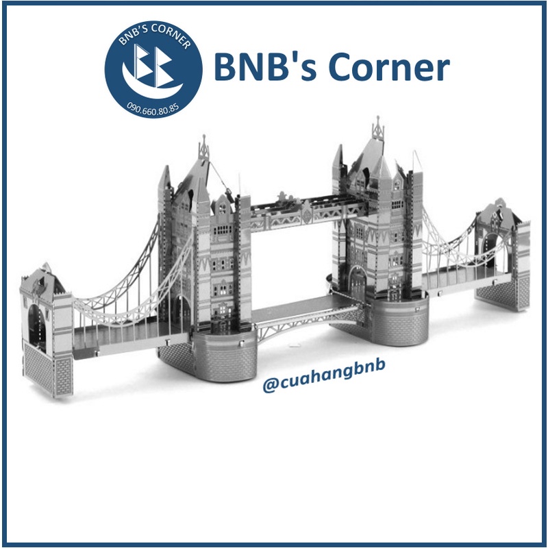 DIY Mô hình kim loại cầu tháp London - Tower Bridge tự lắp ráp
