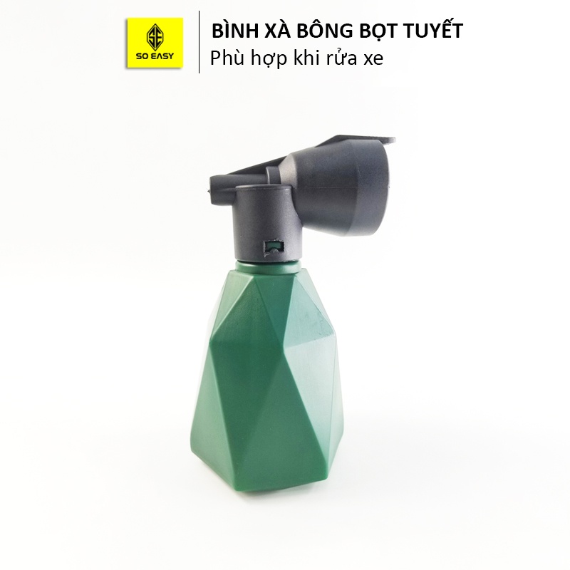 Bình xà bông tạo bọt tuyết máy xịt cao áp SOEASY 500ml phù hợp với hầu hết các máy rửa xe gia đình C0004-9